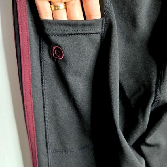 NWT POP Fit Coastline Racer Striped Leggings With Pockets Activewear Size M - Picture 4 of 9